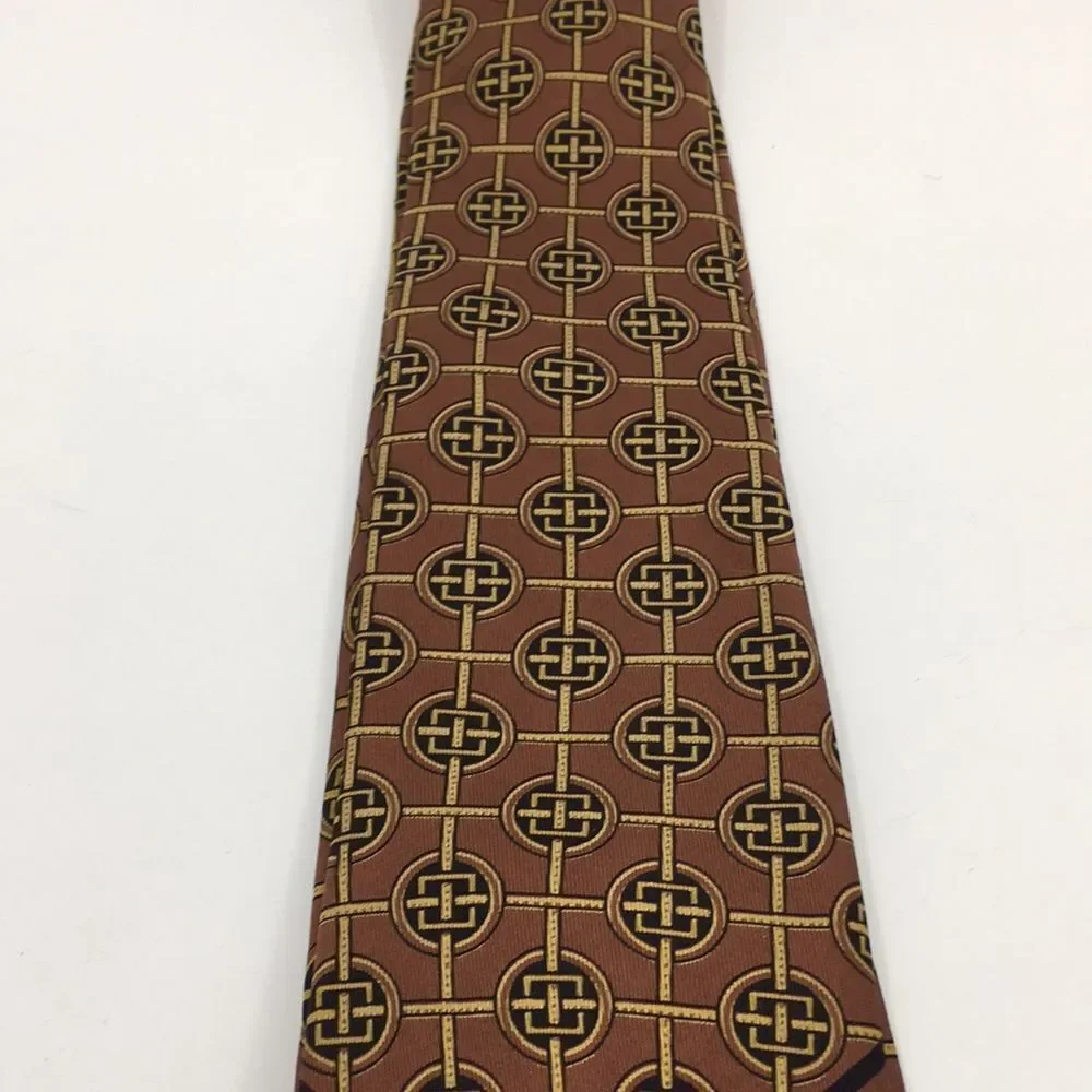 Vintage Smithsonian Institution By Prince Consort Floor Tile Silk Tie
